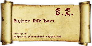 Bujtor Róbert névjegykártya