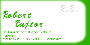robert bujtor business card