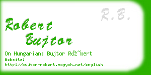 robert bujtor business card